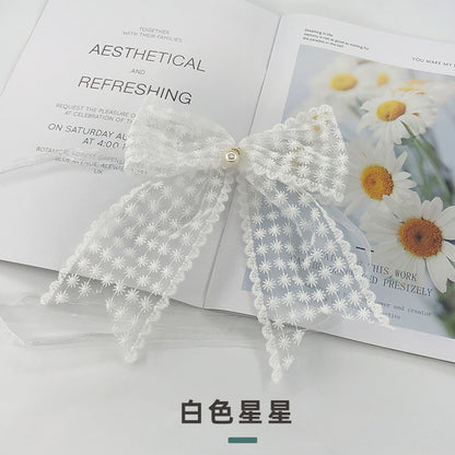 2023 New French Lace Curtain Tiebacks with Bow