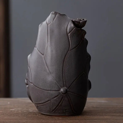 Lotus Flower Ceramic Incense Burner Home Decoration