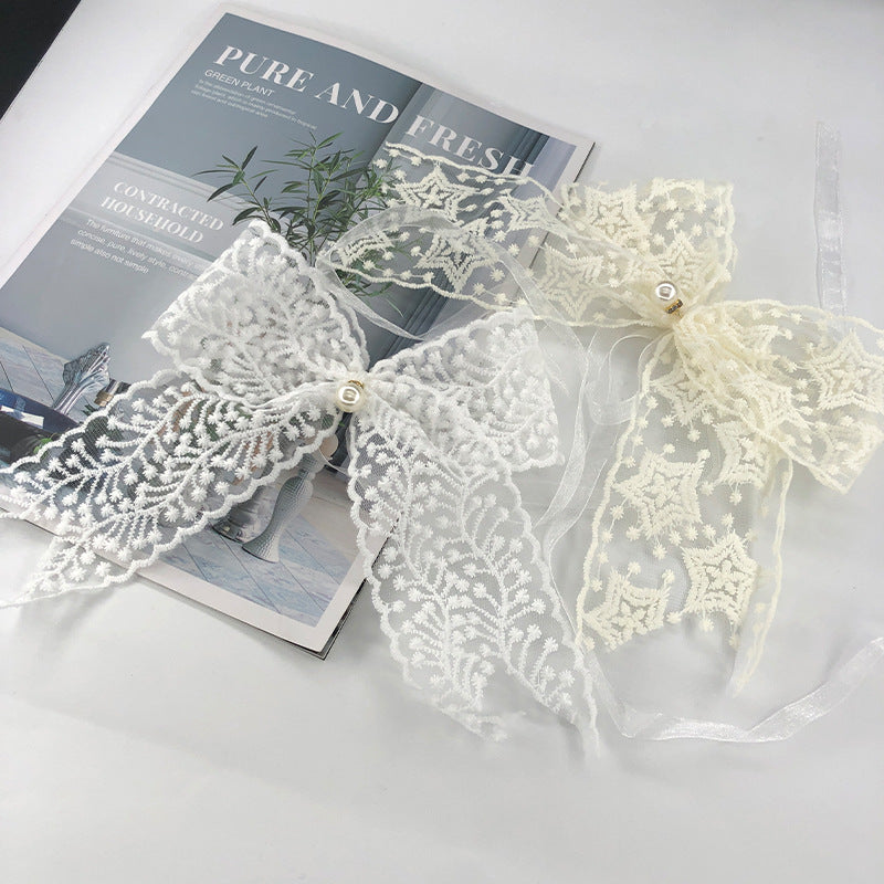 2023 New French Lace Curtain Tiebacks with Bow