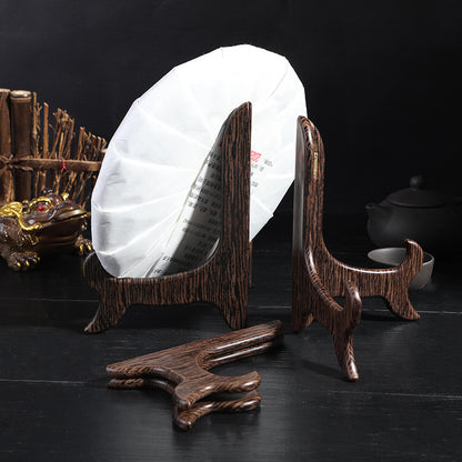 Tea Cake Display Stand with Wooden Finish for Home Use