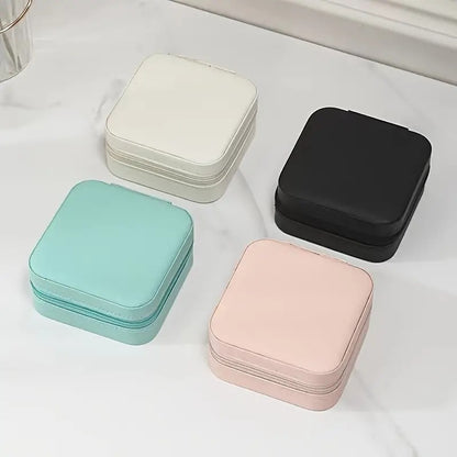 Portable Jewelry Box for Earrings and Necklaces