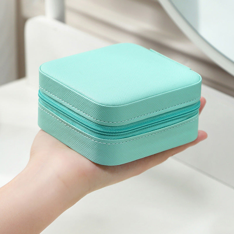 Portable Jewelry Box for Earrings and Necklaces