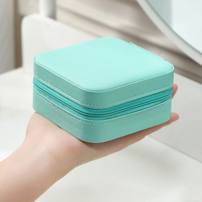 Portable Jewelry Box for Earrings and Necklaces