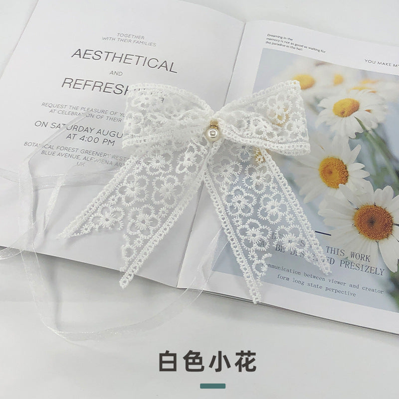 2023 New French Lace Curtain Tiebacks with Bow