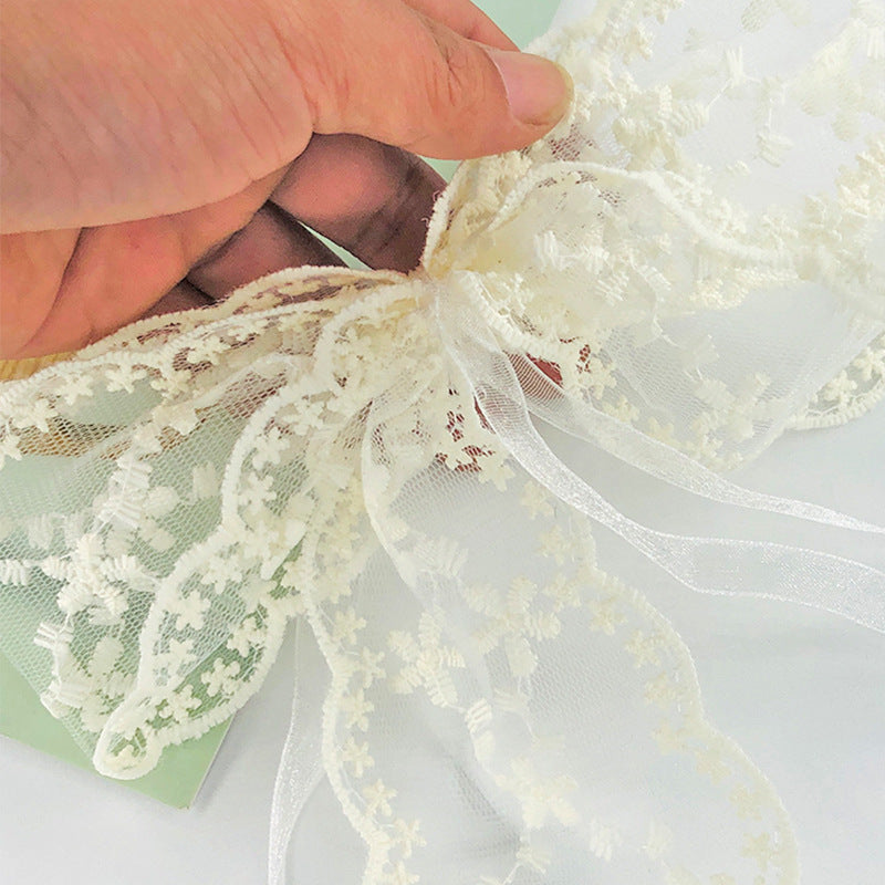 2023 New French Lace Curtain Tiebacks with Bow
