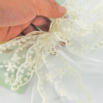 2023 New French Lace Curtain Tiebacks with Bow
