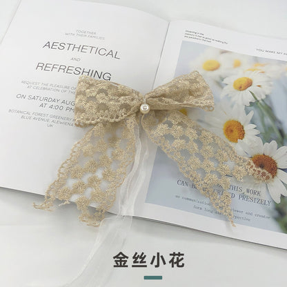 2023 New French Lace Curtain Tiebacks with Bow