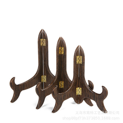 Tea Cake Display Stand with Wooden Finish for Home Use