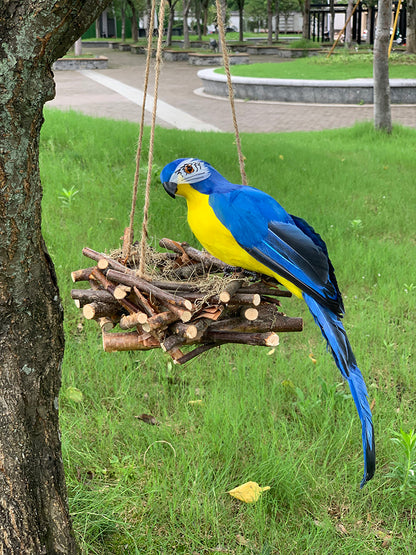 Simulation Parrot Garden Decoration Figurine Ornament
